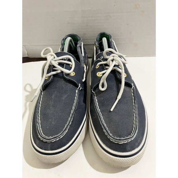 Sperry Bahama II Women’s Size 10 M Blue Denim canvas Loafers Boat Shoe - Picture 2 of 8